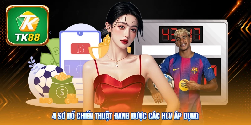 4 sơ đồ chiến thuật đang được các HLV áp dụng