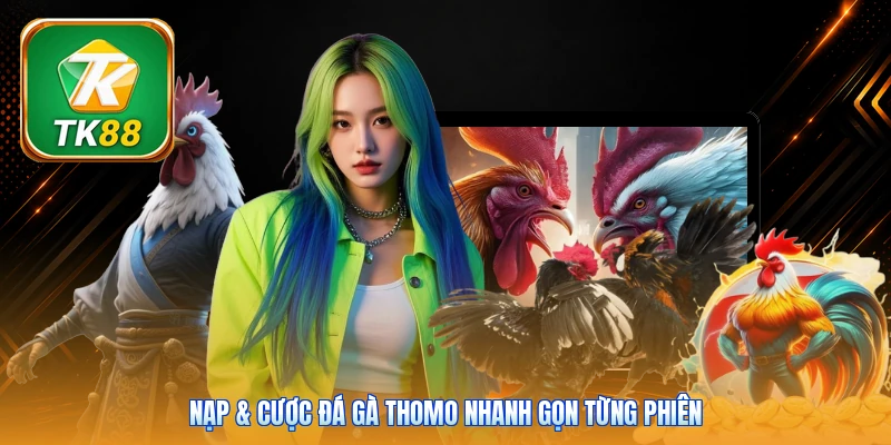Nạp & cược đá gà Thomo Tk88 | 3 bước - Xử lý siêu nhanh Nạp & cược đá gà Thomo nhanh gọn từng phiên