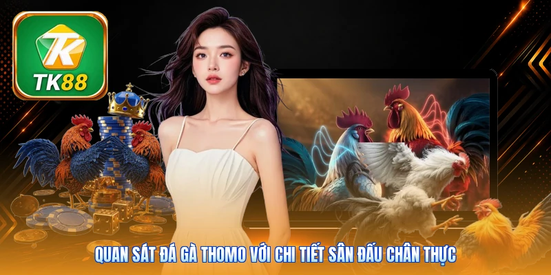 Đá Gà Thomo Tk88 | Trực Tiếp 16 Trận - Hình Ảnh HD Quan sát đá gà Thomo với chi tiết sân đấu chân thực